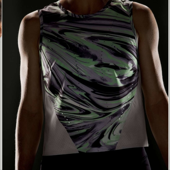 Lululemon Swift Ventilated Running Tank Top Paint Glide Warp Multi - Picture 4 of 11